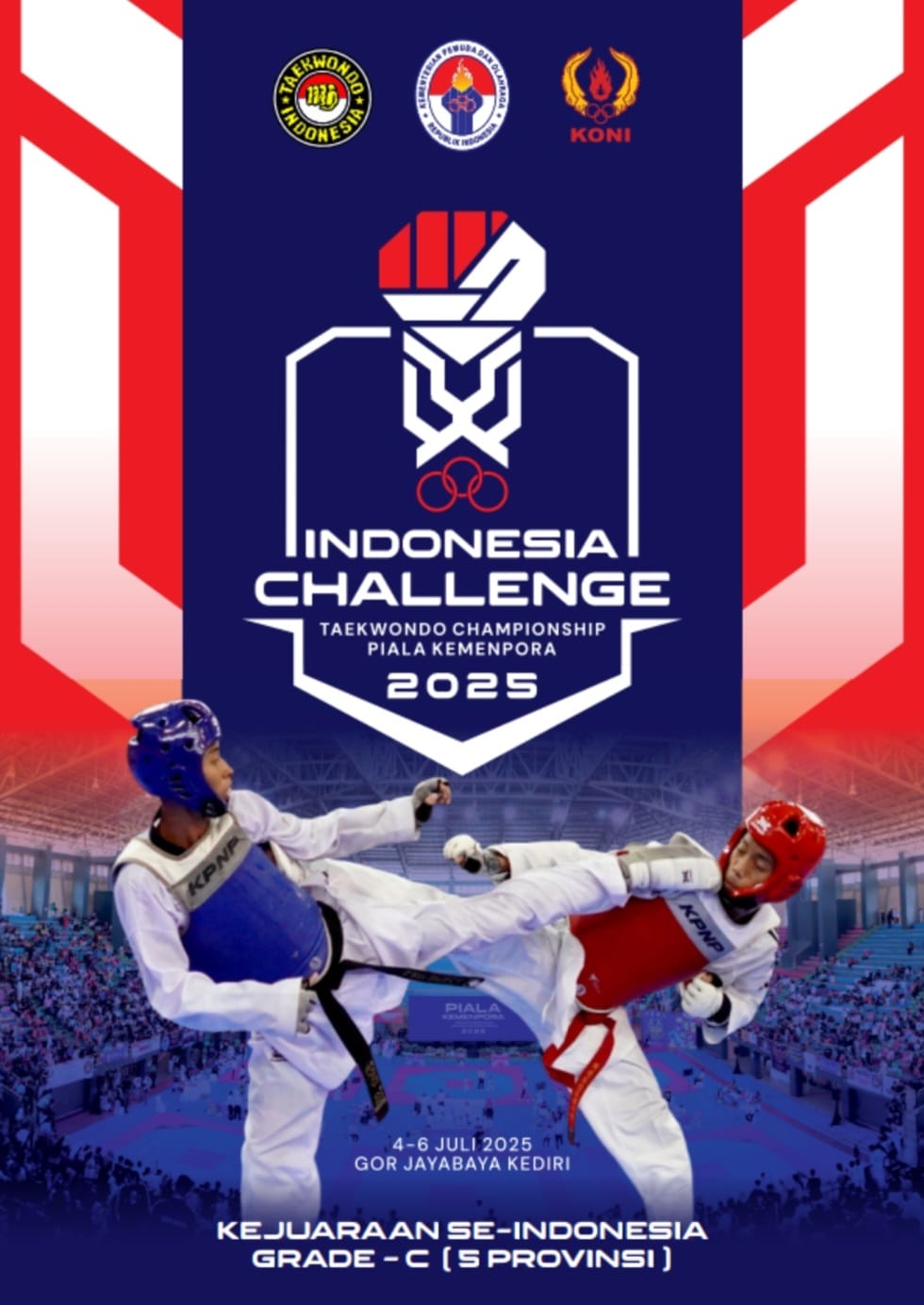 Ajang Pertarungan Prestasi Taekwondo di Tanah Air Taekwondo Indonesia Dojang Purnamaz TC